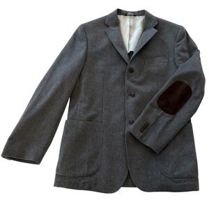 Maurizio Baldassari Brera 100% Cashmere Soft Jacket Blazer Italy Gray 52 EU